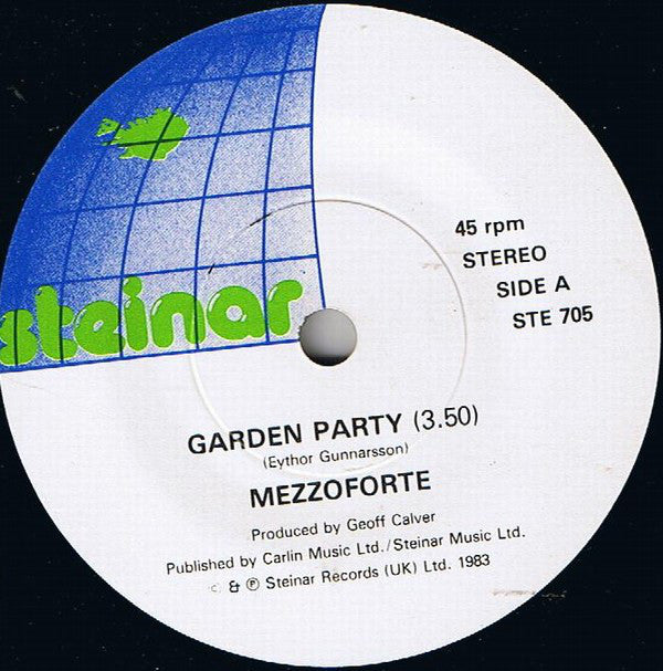 Mezzoforte : Garden Party (7", Single, Dam)