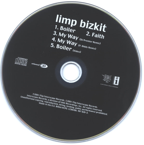Limp Bizkit : Boiler (CD, Maxi, Enh)