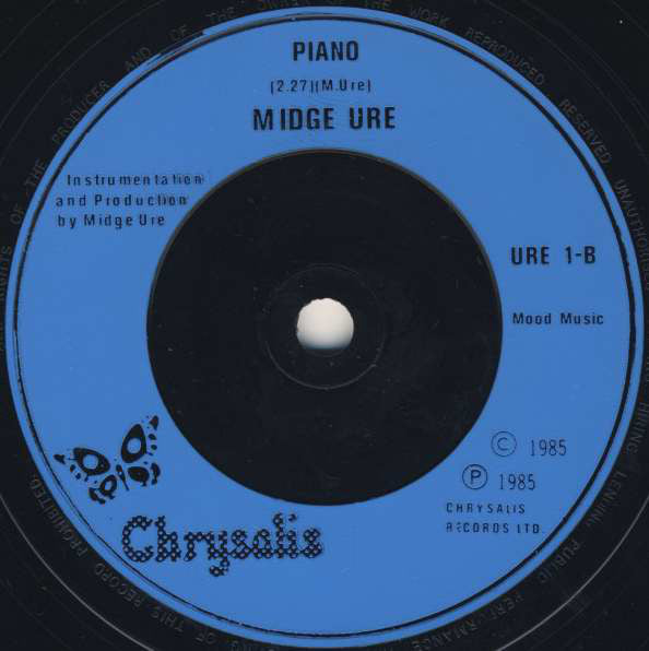 Midge Ure : If I Was (7", Single, Blu)