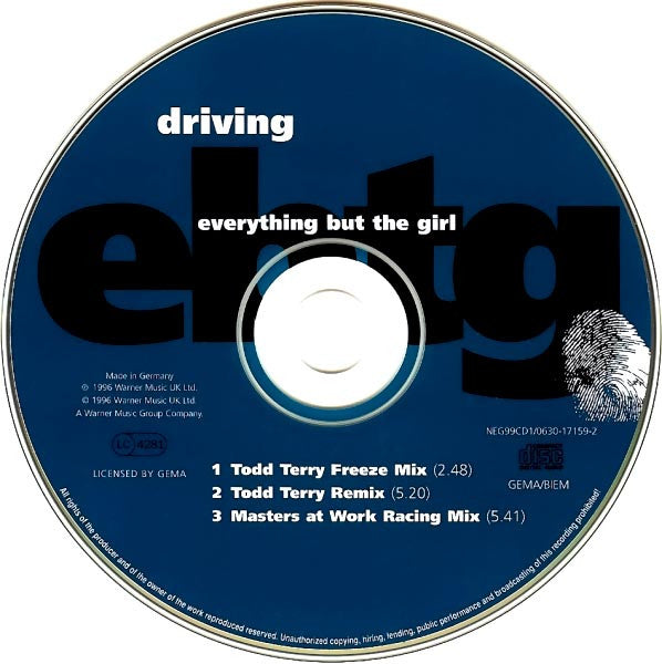 Everything But The Girl : Driving (CD, Single, CD1)