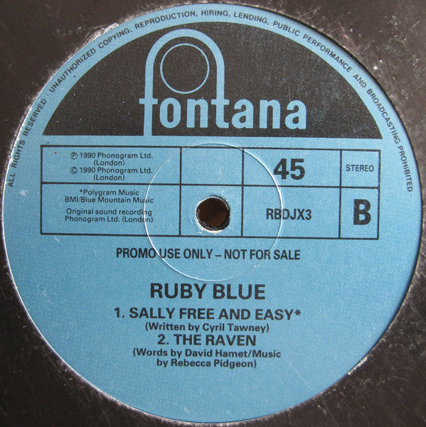 Ruby Blue : Can It Be (12", Promo)
