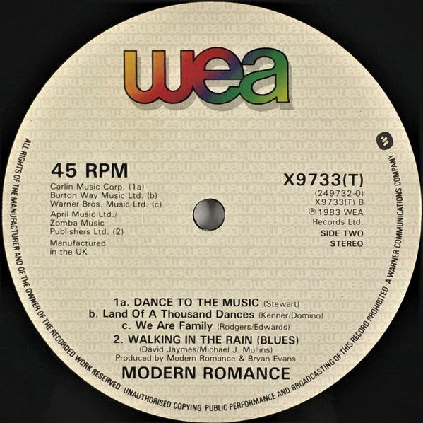 Modern Romance : Walking In The Rain (12")