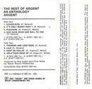 Argent : The Best Of Argent (An Anthology) (Cass, Comp)