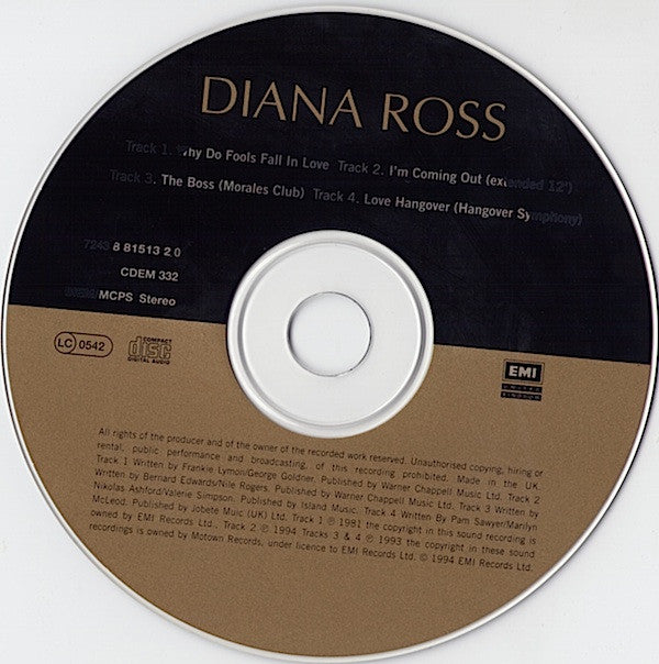 Diana Ross : Why Do Fools Fall In Love (CD, Single)