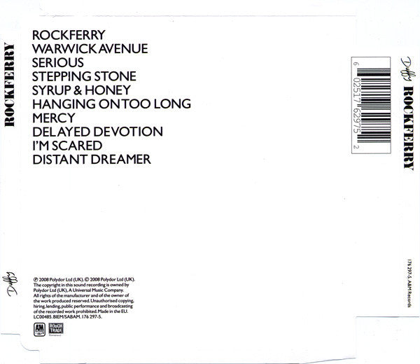 Duffy : Rockferry (CD, Album, Sup)
