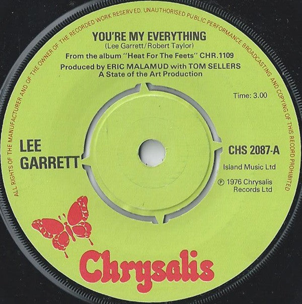Lee Garrett : You're My Everything (7", Single)