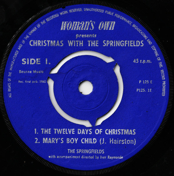 The Springfields : Christmas With The Springfields (7", EP)