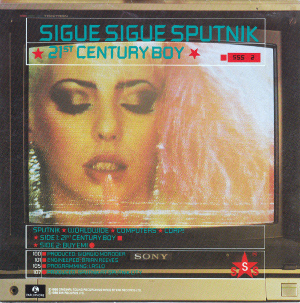 Sigue Sigue Sputnik : 21st Century Boy (7", Single, Fol)