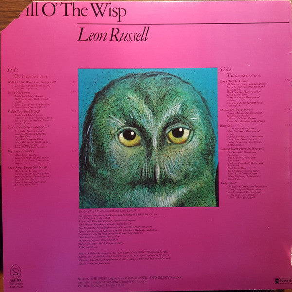Leon Russell : Will O' The Wisp (LP, Album)