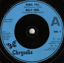 Billy Idol : Rebel Yell (7", Single, Blu)