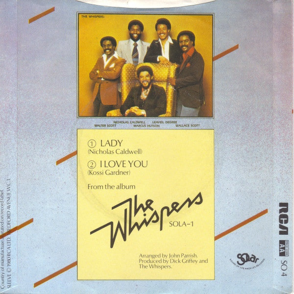 The Whispers : Lady  (7")
