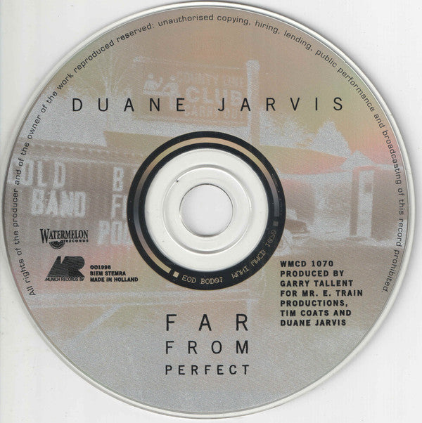 Duane Jarvis : Far From Perfect (CD, Album)