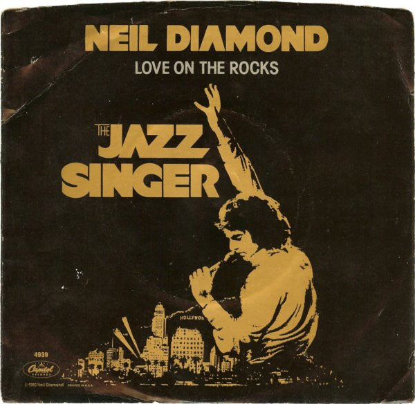 Neil Diamond : Love On The Rocks (7", Single, Jac)