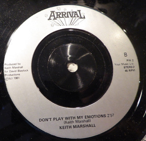Keith Marshall : Only Crying (7", Single, Sil)