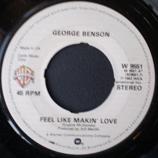 George Benson : Feel Like Making Love (7", Single, Kno)