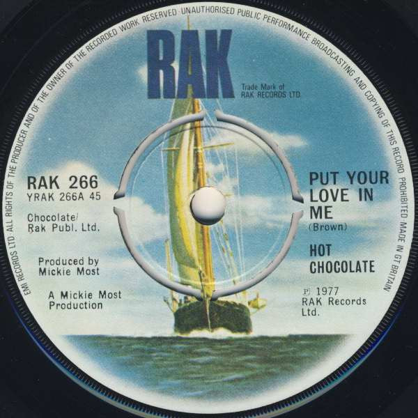 Hot Chocolate : Put Your Love In Me (7", Single)