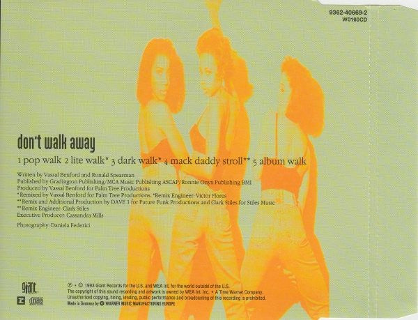 Jade (3) : Don't Walk Away (CD, Maxi)