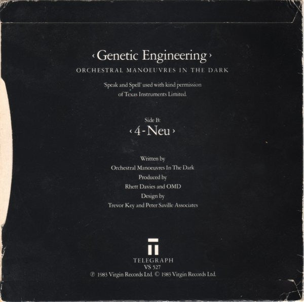 Orchestral Manoeuvres In The Dark : Genetic Engineering (7", Single)