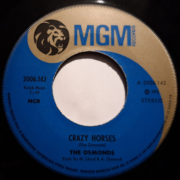 The Osmonds : Crazy Horses / That's My Girl (7", Single)