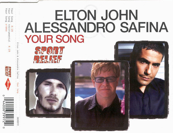 Elton John & Alessandro Safina : Your Song (CD, Single, Enh)