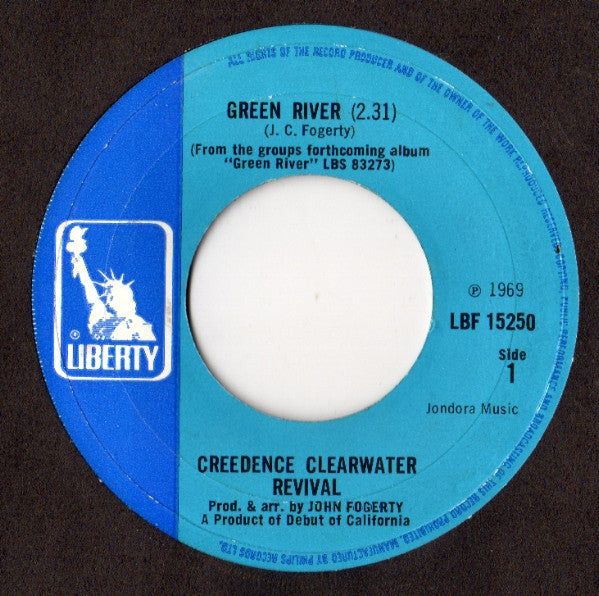 Creedence Clearwater Revival : Green River (7", Single)