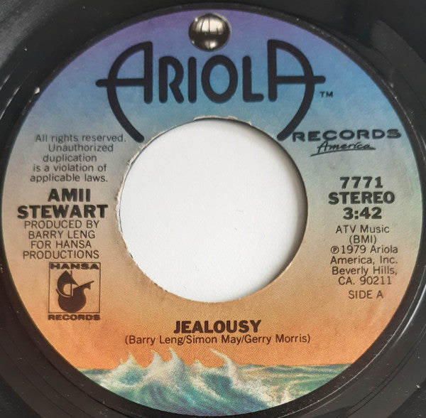 Amii Stewart : Jealousy (7", Single)