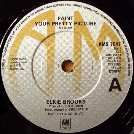 Elkie Brooks : Paint Your Pretty Picture (7", Single)