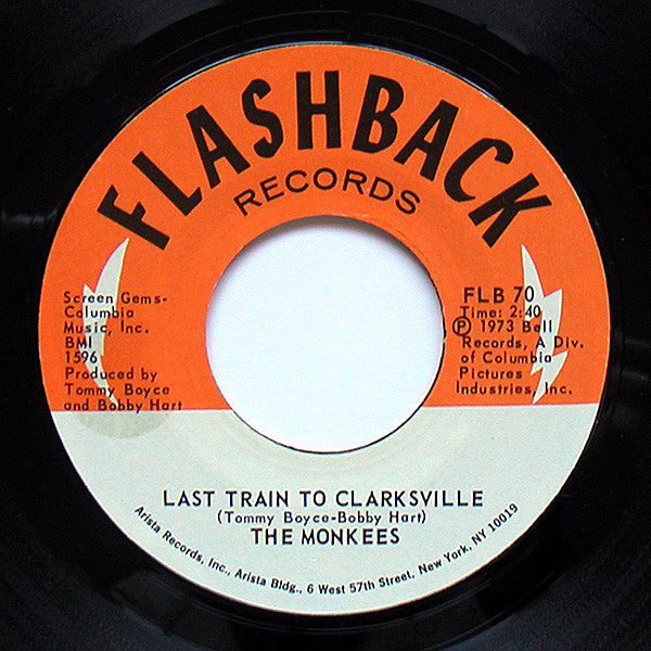 The Monkees : Last Train To Clarksville / Monkee's Theme (7", Single, RE)
