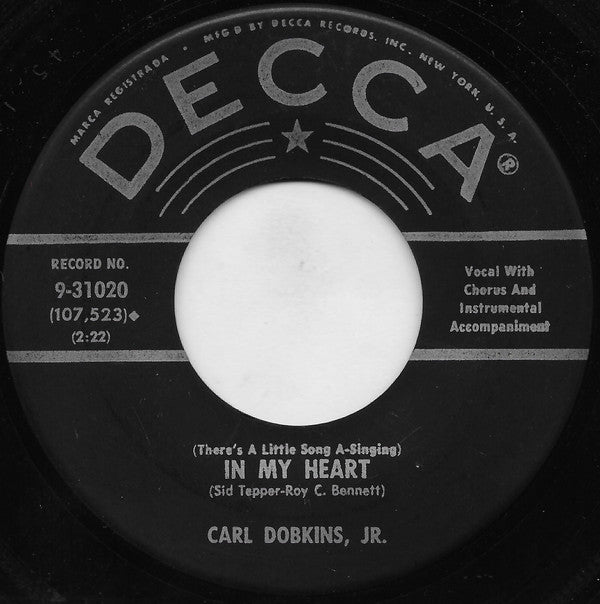 Carl Dobkins Jr. : Lucky Devil (7", Single, Pin)