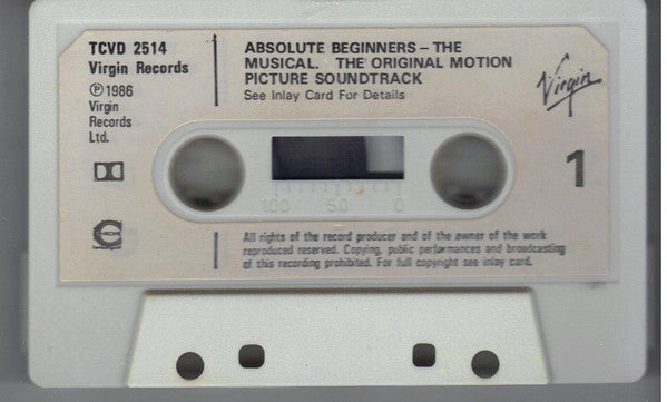Various : Absolute Beginners (The Original Motion Picture Soundtrack) (Cass, Album)