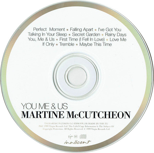 Martine McCutcheon : You Me & Us (CD, Album, Ude)