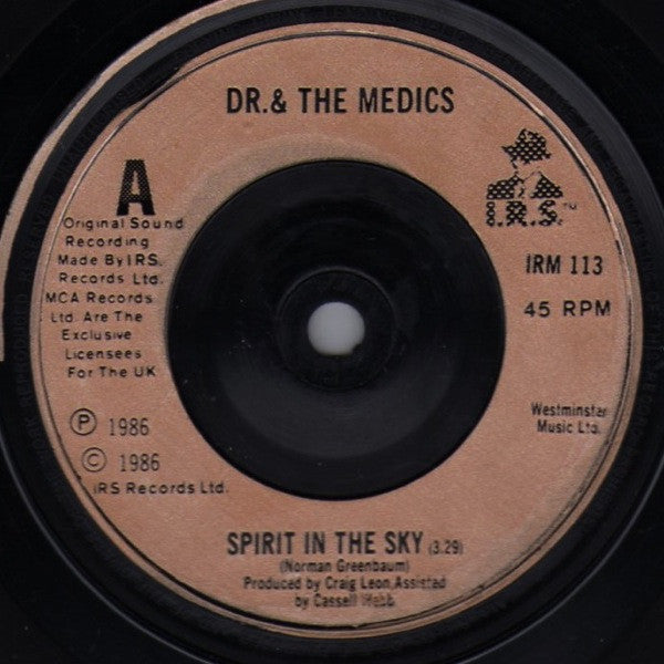 Doctor & The Medics : Spirit In The Sky (7", Single, Bro)