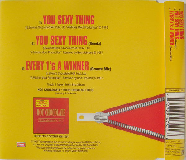 Hot Chocolate : You Sexy Thing (CD, Single)