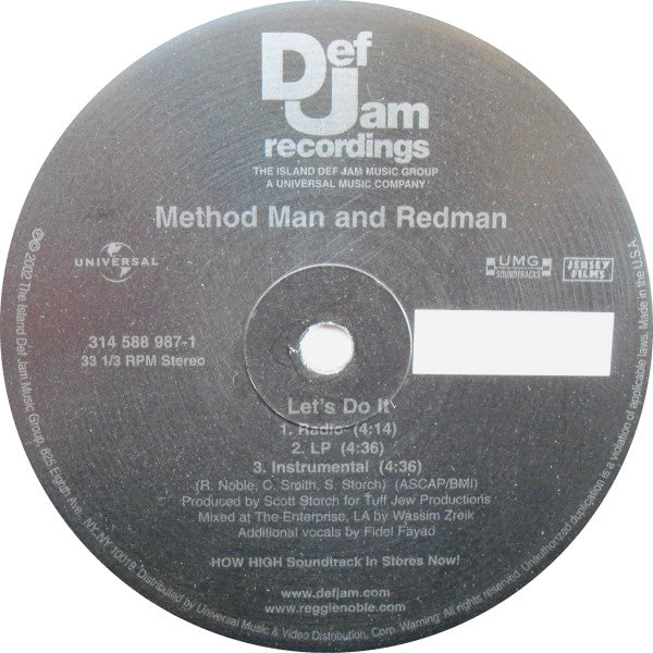 Method Man & Redman : Part II Remix / Let's Do It (12")