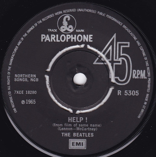The Beatles : Help! b/w I'm Down (7", Single, RE)