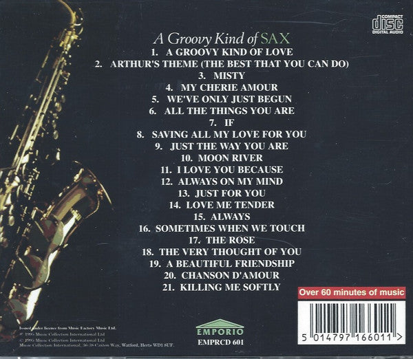 Unknown Artist : A Groovy Kind Of Sax (CD, Album)