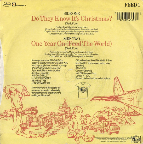 Band Aid : Do They Know It's Christmas? (7", Single, Bro)
