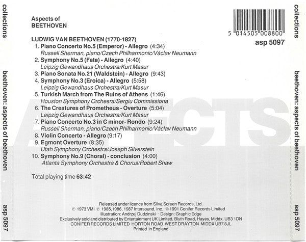 Ludwig van Beethoven : Aspects Of Beethoven (CD, Comp)