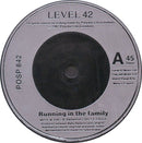 Level 42 : Running In The Family (7", Single, Sil)