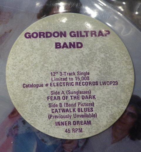 Gordon Giltrap Band : Fear Of The Dark (12", Single, Ltd, Pic)