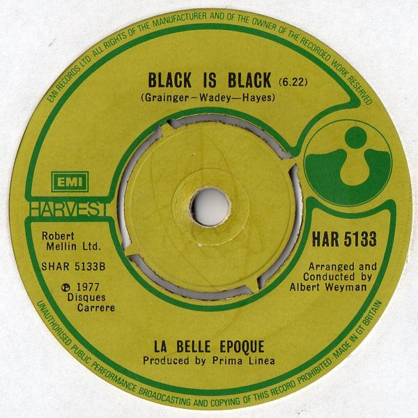 Belle Epoque : Black Is Black (7", Single)