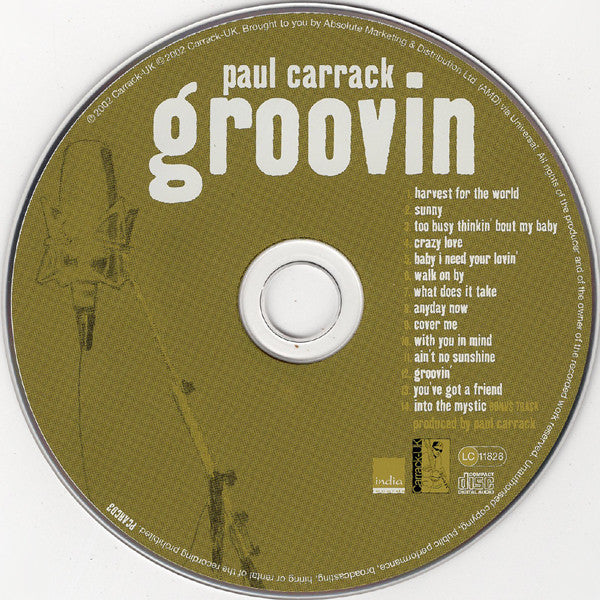 Paul Carrack : Groovin' (CD, Album)