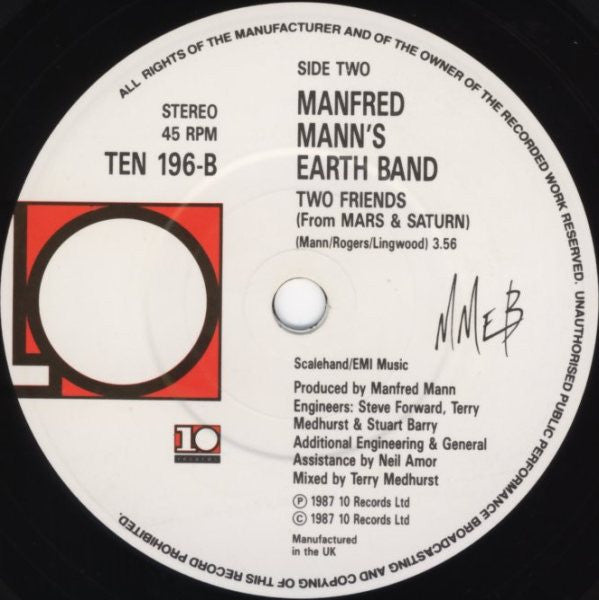 Manfred Mann's Earth Band : Geronimo's Cadillac (7", Single)