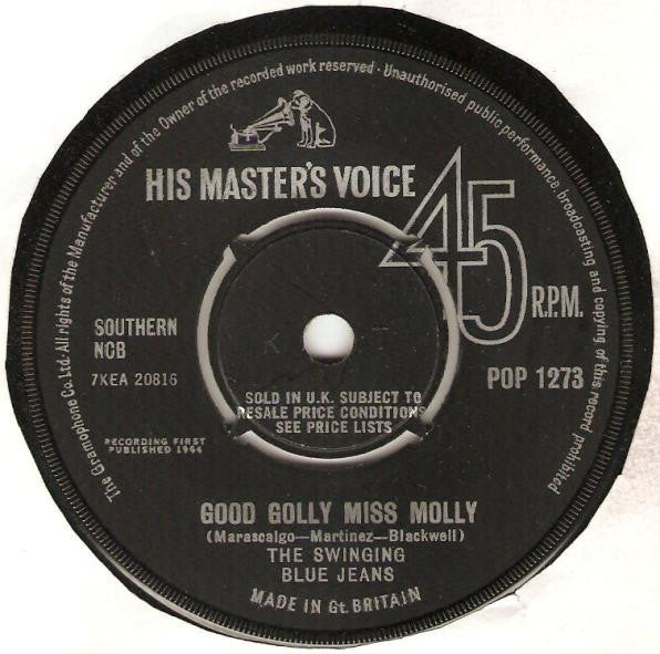 The Swinging Blue Jeans : Good Golly Miss Molly (7", Single)