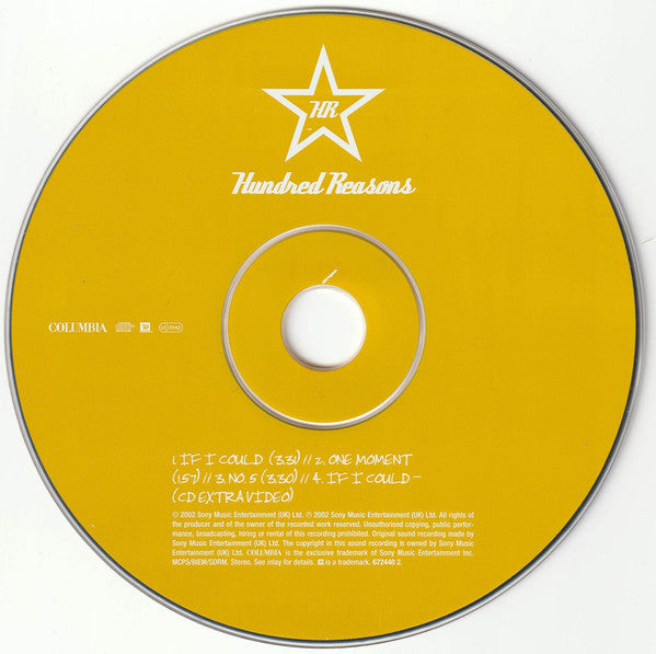 Hundred Reasons : If I Could (CD, Single, Enh, CD1)