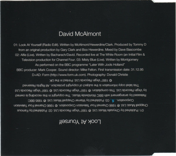 David McAlmont : Look At Yourself (CD, Single, CD1)