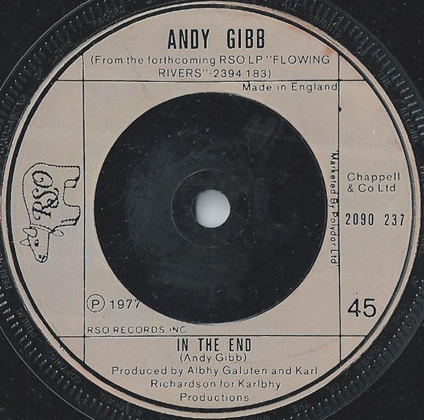 Andy Gibb : I Just Wanna Be Your Everything (7", Single, Inj)
