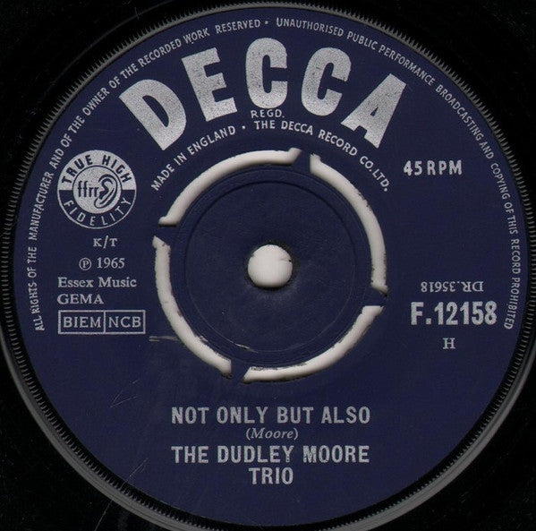 Peter Cook & Dudley Moore With Dudley Moore Trio : Goodbyeee / Not Only But Also (7", Single)