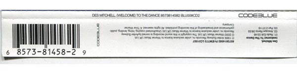 Des Mitchell : (Welcome) To The Dance (CD, Single, CD2)