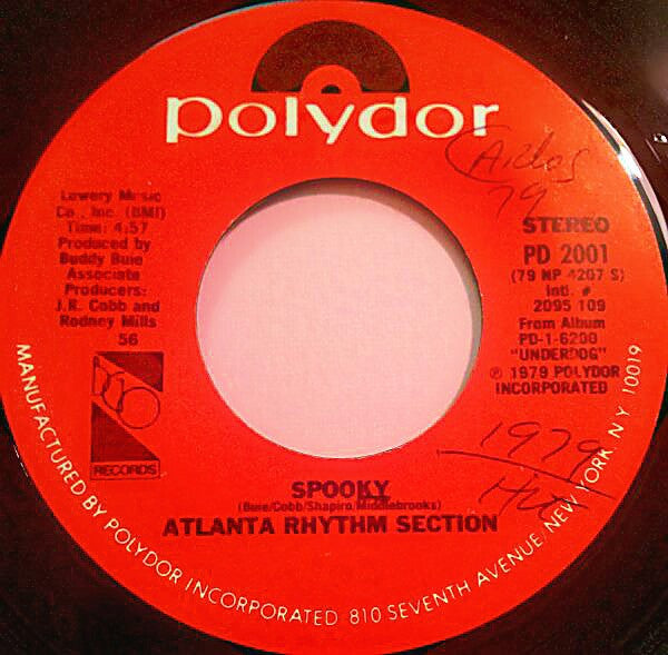 Atlanta Rhythm Section : Spooky / It's Only Music (7", Single, Styrene, 56 )